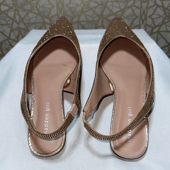 Madden Girl Metallic Slingback Flats - Picture 3 of 15